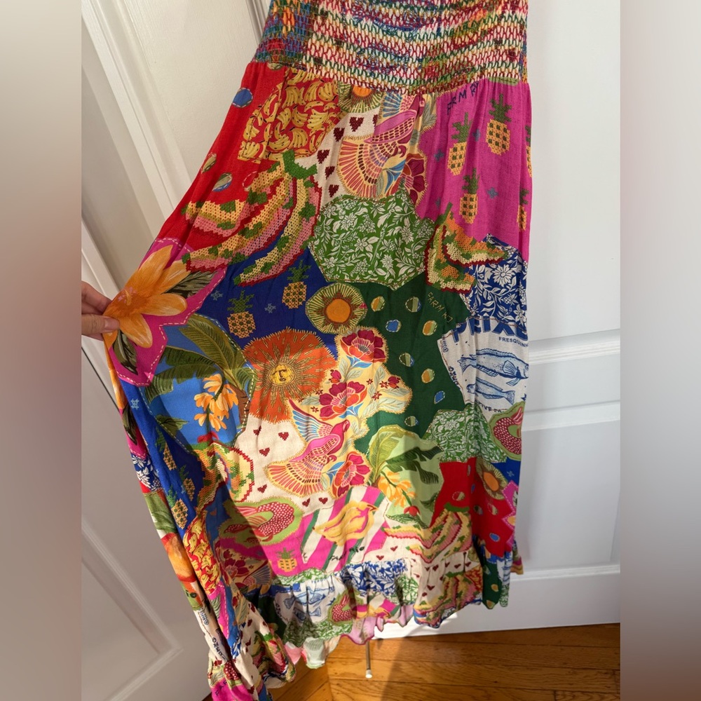 Colorful Farm Rio midi dress with tie back | M - Picture 2 of 4